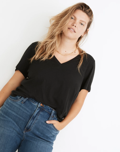 MADEWELL WHISPER COTTON V-NECK TEE
