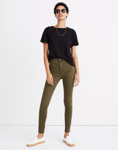 Madewell Whisper Cotton Rib-crewneck Tee In True Black