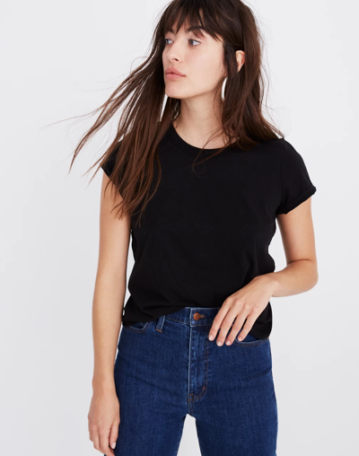 Madewell Northside Vintage Tee In True Black