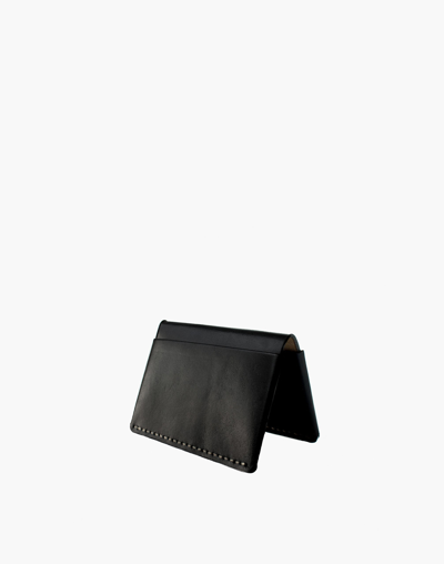 Mw Makr Leather Horizon Four Wallet In Black