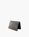 Mw Makr Leather Horizon Four Wallet In Gray