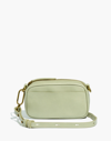 Mw The Leather Carabiner Mini Crossbody Bag In Frosted Willow