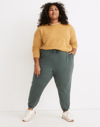 Mw Plus L Superbrushed Easygoing Sweatpants In Midnight Green