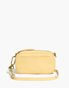 Mw The Leather Carabiner Mini Crossbody Bag In Light Straw