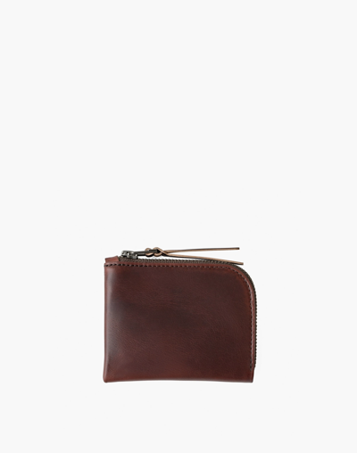Mw Makr Leather Zip Luxe Wallet In Red