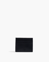 Madewell The Leather Card Case In True Black
