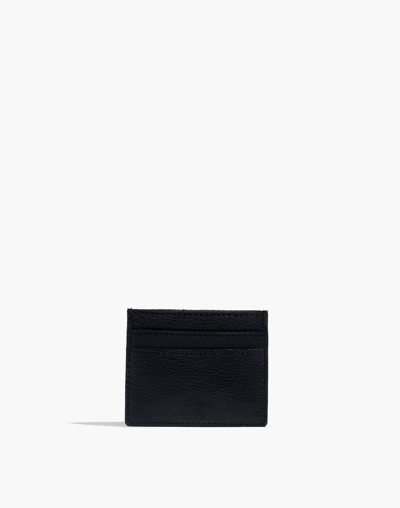 Mw The Leather Card Case In True Black