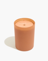 Mw Large Matte Glass Candle In White Birch