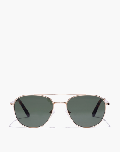 Madewell Suffolk Aviator Sunglasses In Perfect Tort Multi