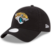 New Era Women's Black Jacksonville Jaguars Core Classic Primary 9twenty Adjustable Hat In Black