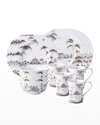 Juliska Country Estate 16 Piece Dinnerware Set, Service For 4