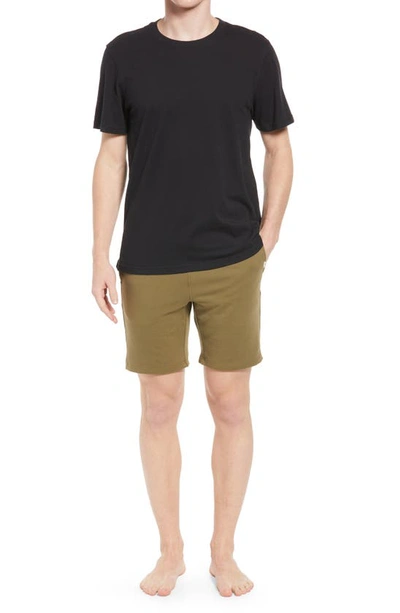 Ugg Men's Micro French Terry Darian 2-piece Top & Bottom Set In Black / Olive