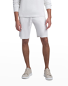 Bugatchi Butgatchi Comfort Drawstring Knit Shorts In Chalk