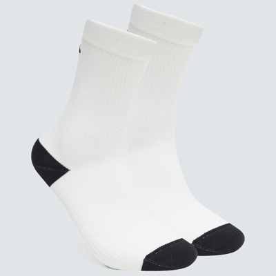 Oakley Ribbed Ellipse Long Socks In White
