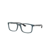 Ray Ban Rb8908 Optics Eyeglasses Black Frame Clear Lenses Polarized 53-18 In Black