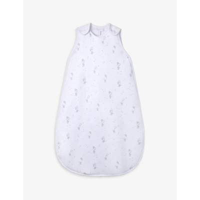 The Little White Company Babies' White Balloon Bunny 1.0 Tog Cotton Sleeping Bag 0-36 Months 18-36 Months
