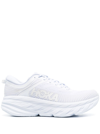 Hoka Bondi 7 Rubber-trimmed Mesh Sneakers In White