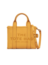 Marc Jacobs The Leather Mini Tote Bag In Yellow & Orange