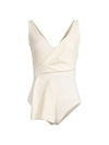 Chiara Boni La Petite Robe Cochi One-piece Swimsuit In Cream