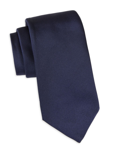 Paul Stuart Silk Neck Tie In Navy