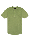 Goodlife Sunfaded Slub Henley Tee In Cedar