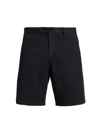 Theory Zaine Flat-front Cotton-blend Pants In Black