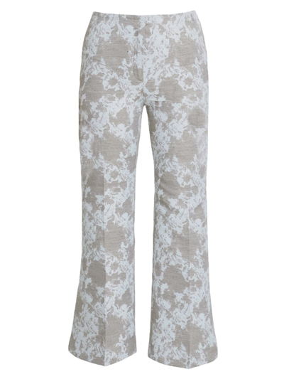 Santorelli Izzy Cropped Jacquard Pant In Nocolor