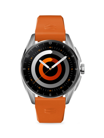 Tag Heuer Connected Calibre E4 Rubber 21mm Watch Strap In Orange