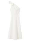 Kate Spade Stretch Twill One-shoulder Dress In French Cream Combo