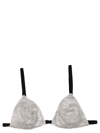 Dolce & Gabbana Swarovski Wireless Bra In Silver