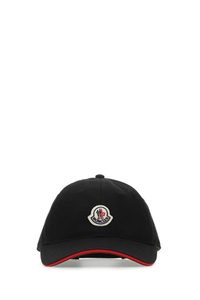 Moncler Black Tricolor Strap Baseball Cap