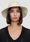 Totême Neutral Panama Raffia Bucket Hat In Shell