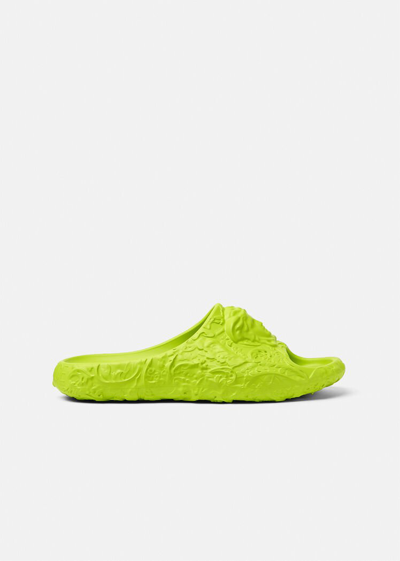 Versace Medusa Dimension Sliders, Male, Lime, 43