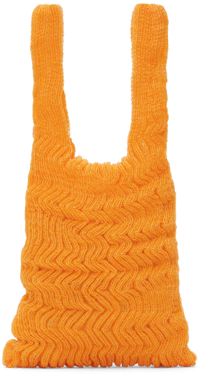 A. Roege Hove Ssense Exclusive Orange Small Smock Tote In 093 Tangerine