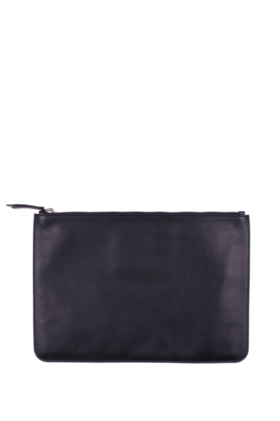 Orciani Leather Briefcases In Black