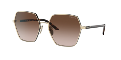 Prada Pr 56ys Oversize-frame Sunglasses In Brown Gradient