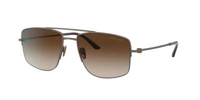 Giorgio Armani Men's Sunglasses, Ar6137 57 In Gradient Brown