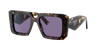 Prada Woman Sunglasses Pr 23ysf In Violet Mirror