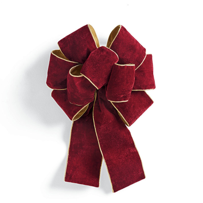 Frontgate Set Of 4 Decorative Bows In Red