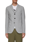 Neil Barrett Single-breast Notch Lapel Blazer In Grey