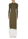 Peter Do Women's Ribbed-knit Silk Maxi Dress In Green