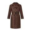 LOUIS VUITTON MONOGRAM BELTED TRENCH