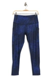 Z By Zella High Waist Daily Patch Pocket Leggings In Navy Sapphire Splatter Dot