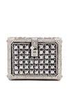 DOLCE & GABBANA JACQUARD DOLCE BOX TOP-HANDLE BAG