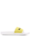 MARNI EMBROIDERED-LOGO SLIDES