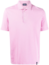 Drumohr Light Pink Cotton Polo Shirt In Rosa