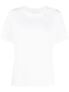 ALLUDE ROUND-NECK SHORT-SLEEVE T-SHIRT