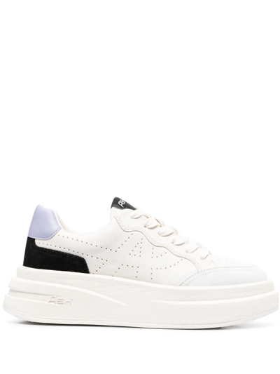 Ash Panelled Low-top Chunky Sneakers In Weiss