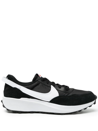 Nike Waffle Debut Sneakers In Black And White In Black/white