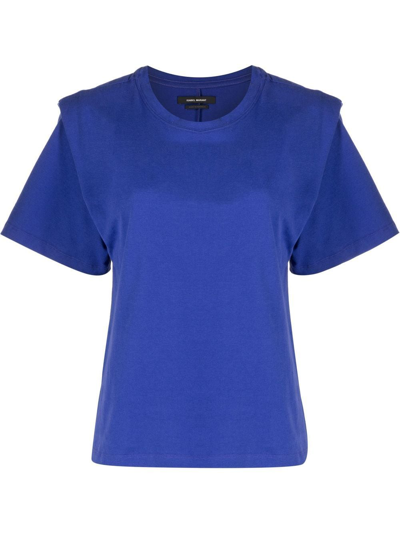 Isabel Marant Zelitos Cotton T-shirt In Blau